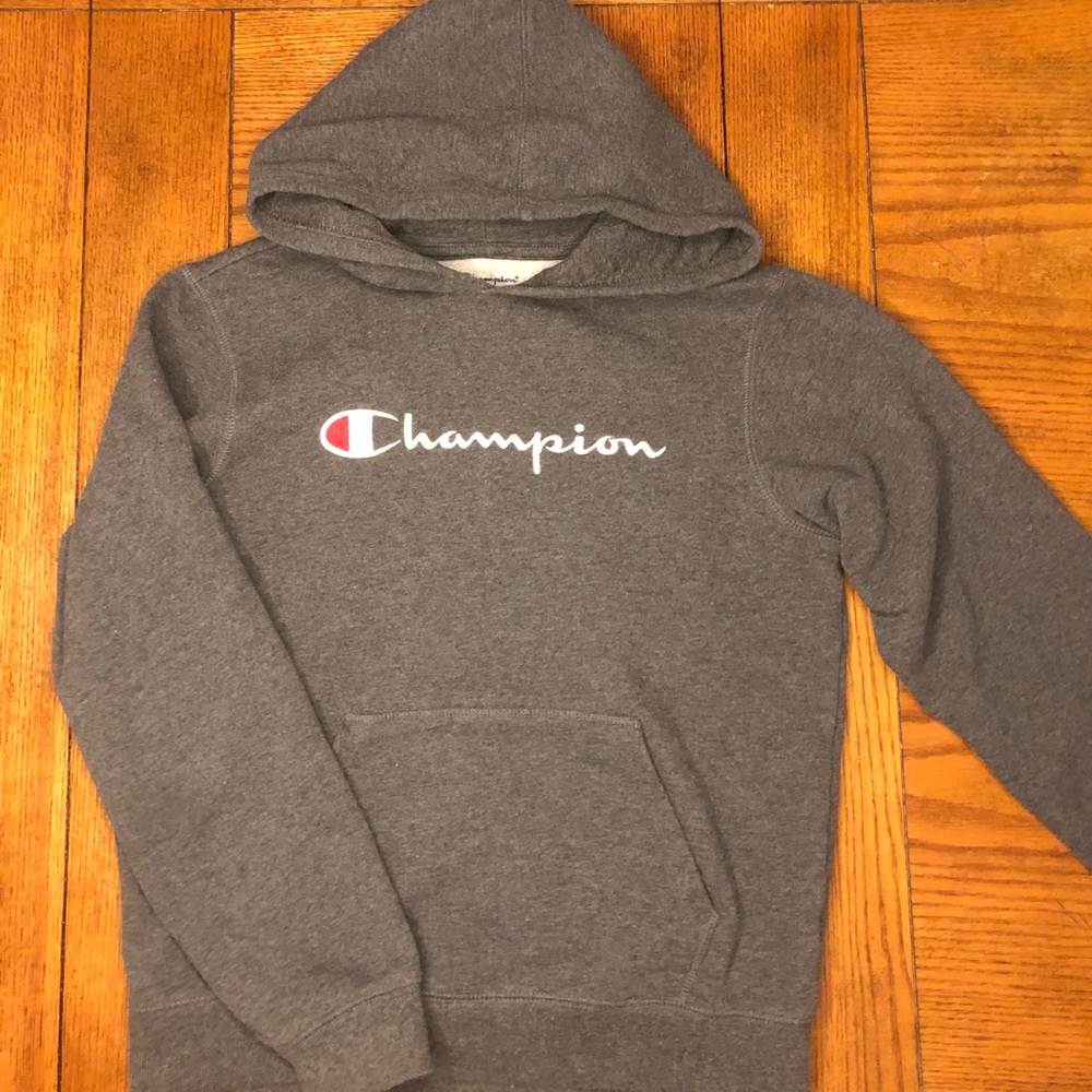 EUC Kid’s Grey Champion Hoodie Size Xl